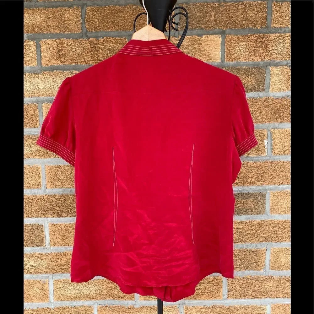 Moschino Cheap And Chic Silk Blouse Size 12 — image 8 of 8